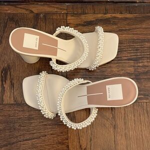 Dolce Vita Noel Heels in Vanilla Pearls